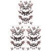 KING HORSE hm117 Tattoo Stickers, Butterfly Tribal [Regular Size, Pack