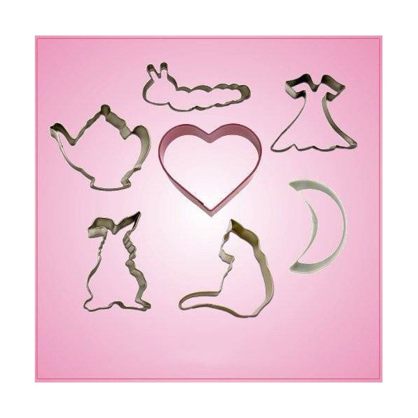 Alice In Wonderland Cookie Cutters Set