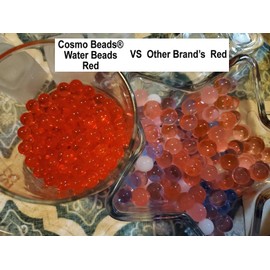 Celebrate Your Special Day with Your Centerpieces Accented with These Beautiful Cosmo Beads Brand Water Gelly Balls (Red, 4 Ounce)