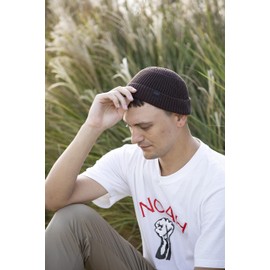 DASMINI Fisherman Beanie Hats for Men Women,Knit Trawler Rollup Edge Skull Cap,Watch Cap,Docker Beanie Spring Fall Short Mini Hats (Brown, Size M)