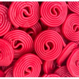 Funtasty Broadway Wheels Strawberry Natural Flavoring Old School Licorice Candy 2 Lbs