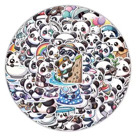 Panda Stickers, Cute Panda Stickers, Kawaii for Adults,Waterproof Vinyl Stickers for Laptop Phone Guitar Water Bottles Luggage 50 Pcs