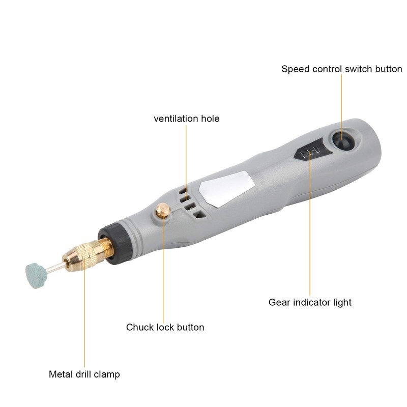 Cordless Rotary Tool Kit, Electric Mini Grinder Drill Set with