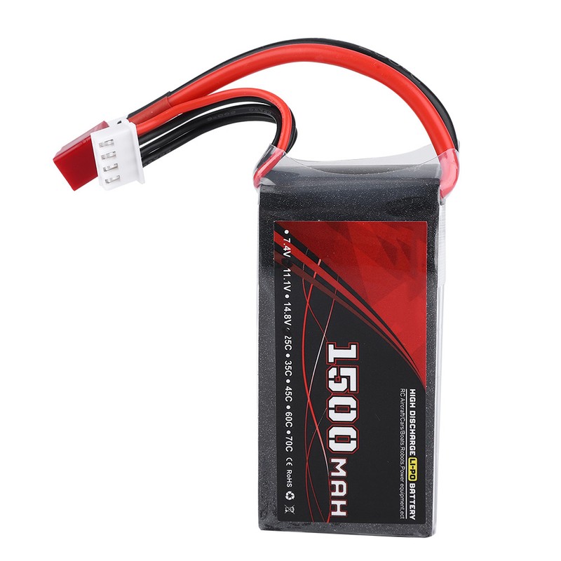 ENGPOW 11.1V 1500mAh 25C Rechargeable Lithium LiPo Battery for RC
