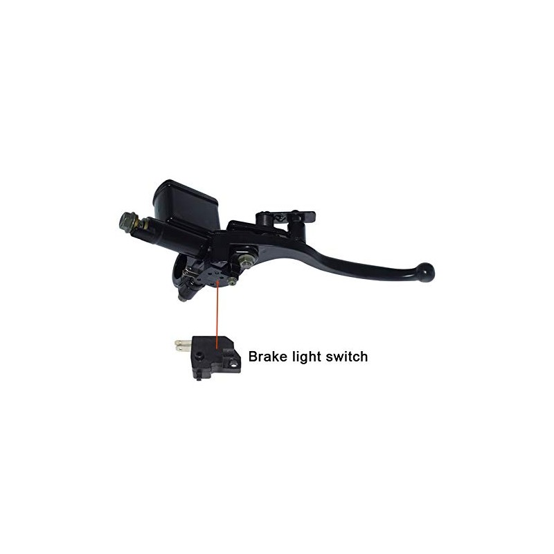 7/8" 22mm Left Hydraulic Brake Master Cylinder with Handle Lever