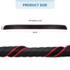 Car Rear Bumper Protector,SUV Car Bumper Protector Guard Rubber Black/Red
