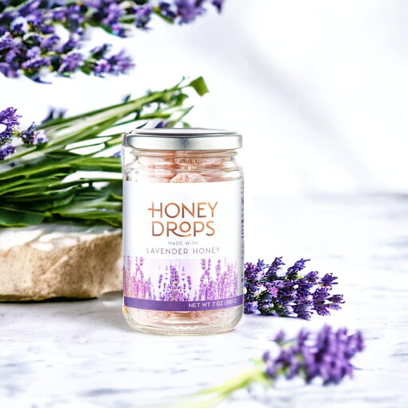 Gourmanity Honey Drops Made with Lavender Honey, Fruity and Floral