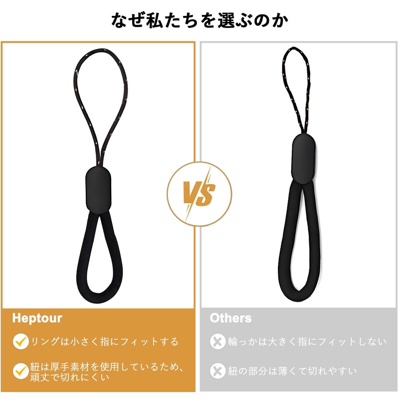 [Heptour] Hand Strap, Cell Phone Strap, Fall Prevention, Lost Prevention,