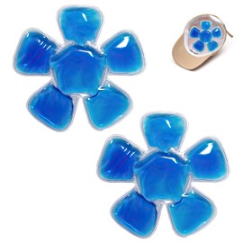 Head Ice Pack, Reusable Cooling Gel Ice Packs for Hats, Helmet Ice Packs Used for Outdoor Sport, Hard Hats & Sun Hats Relieve Summer Heat and Keep Cool(2 Pcs (Blue))