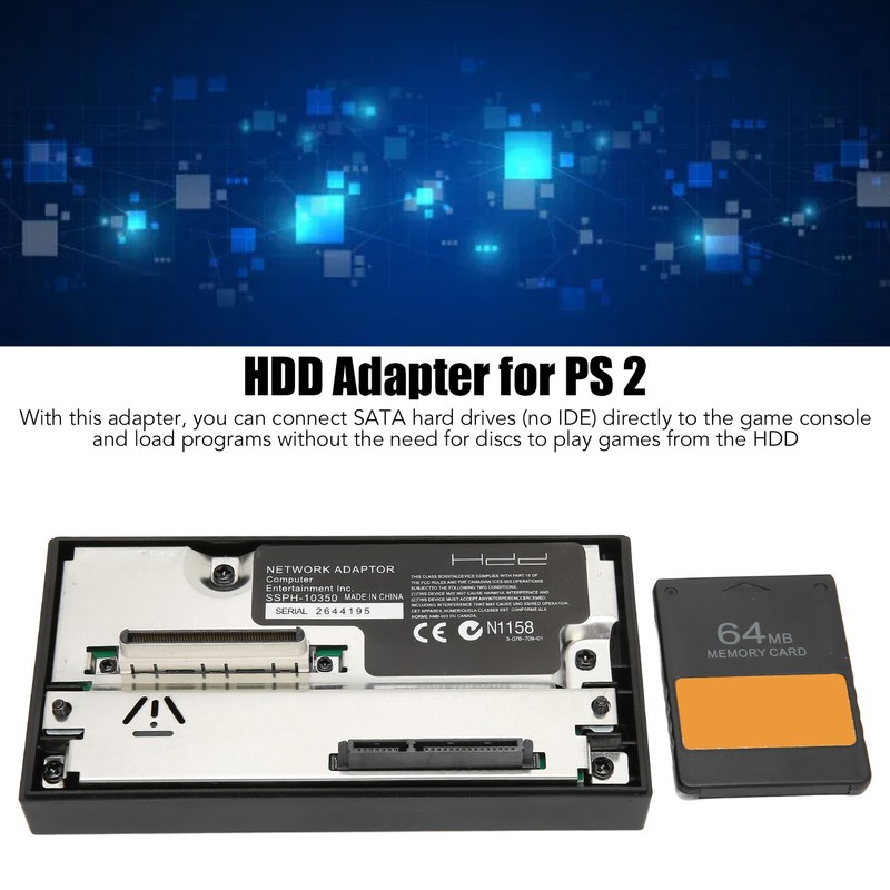 SATA Interface HDD Adapter for PS 2 Network Adapter Set