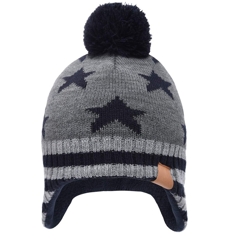 Foruhoo Boy's Winter Beanie Hat, Girl’s Knitted Hat with Bobble