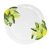 Hand Made Italian Ceramic Round Dinner Plate in Lemon Design