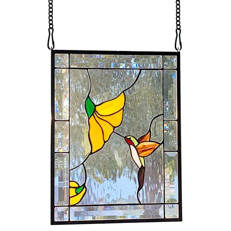 8 Pcs 20 Inch Stained Glass Window Hanging Chain -