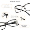 LifeArt 5 Pairs Reading Glasses, Blue Light Blocking Glasses, Computer