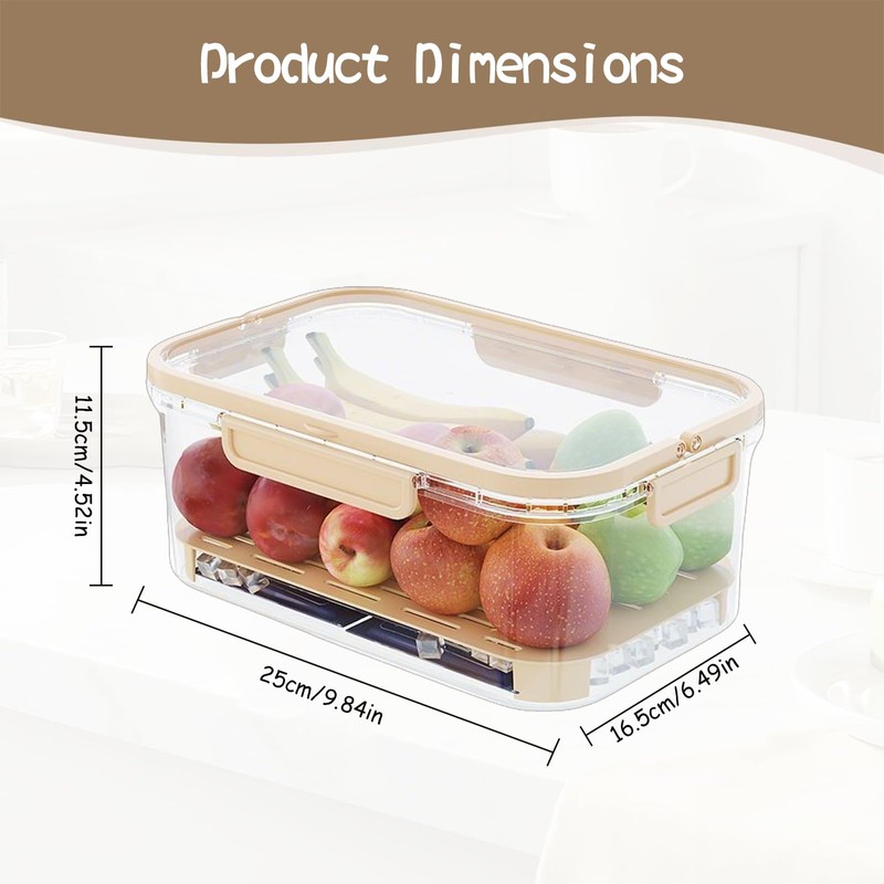 ZQZXD Insulated Cold Food Storage Container with Handle & Lid,