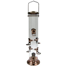 Woodlink Brushed Copper Mega Tube Bird Feeder