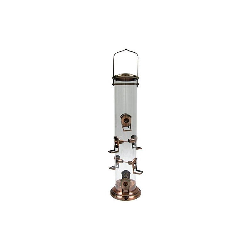 Woodlink Brushed Copper Mega Tube Bird Feeder