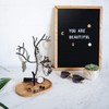 Navaris Metal Jewellery Tree Stand - Organiser Hanger Display Holder