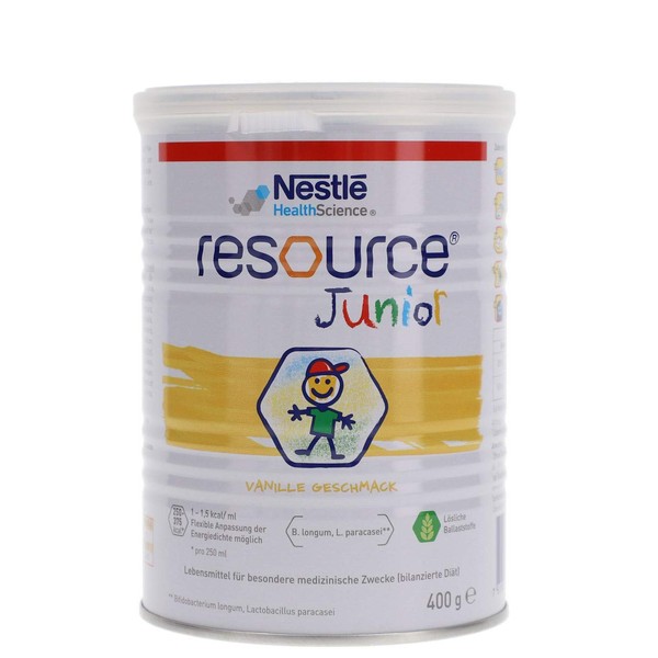 Resource Junior Normal Caloric Drinking Food Powder, 400 g Tin