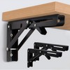 VinBee Shelf Brackets - Metal Folding Shelf Brackets for Home,