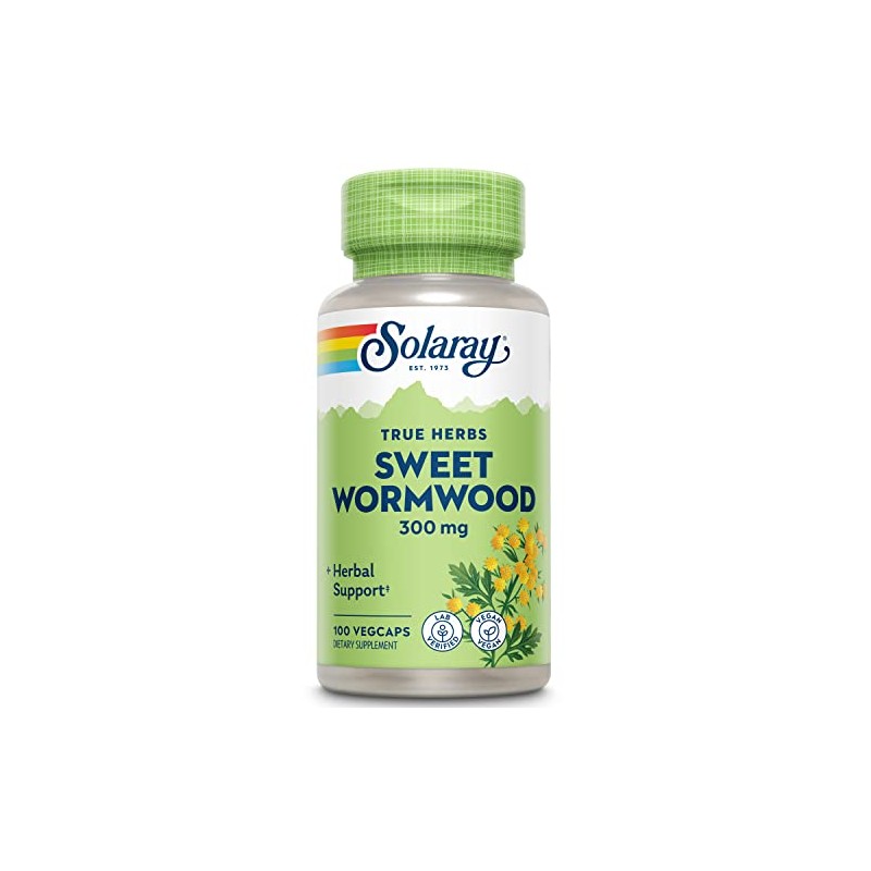 SOLARAY Sweet Wormwood Aerial, Veg Cap (Btl-Plastic) 300mg 100ct