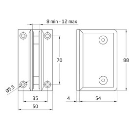 amig D Model D Mount - Silver Plated Mate