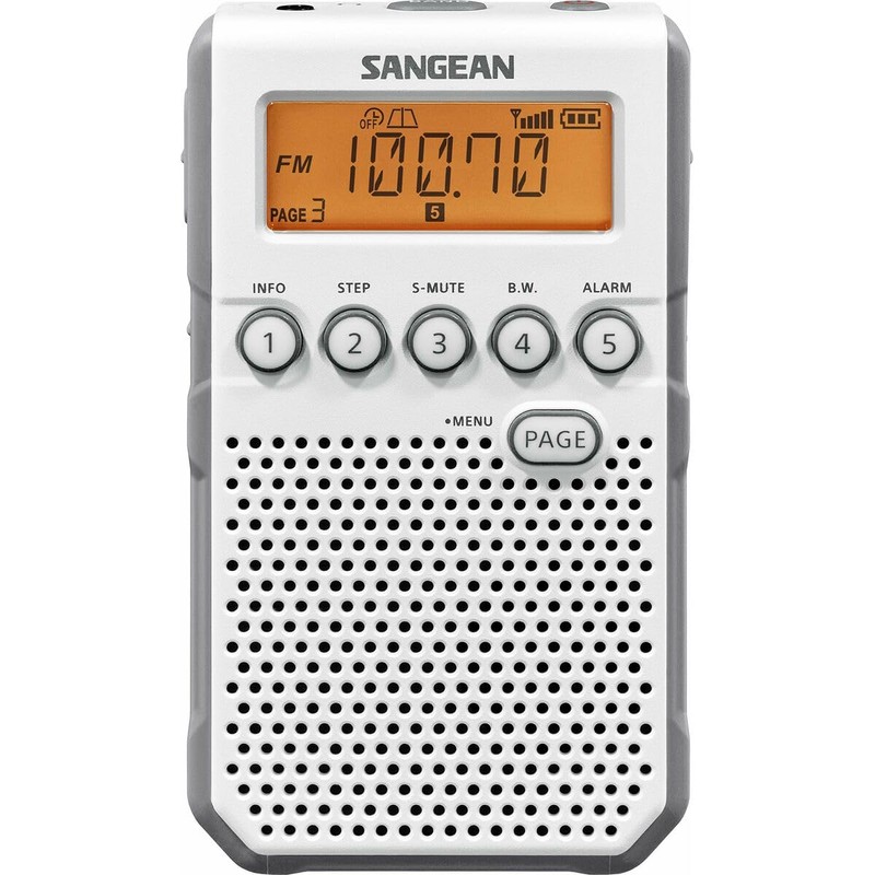 Sangean DT800 Pocket Radio, White