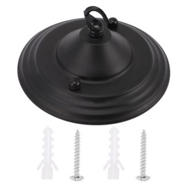 OSALADI Ceiling Canopy Kit Ceiling Light Lamp Base Pendant Light Roof Kit Ceiling Light Cover Plate with Chandelier Hook Ceiling Light Accessories