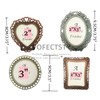 Pofectsty 2 Pack 2x3 Mini Metal Vintage Picture Frame, 2x3