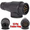 AUTOXBERT 13 Pin Trailer Plug, DC 12V Waterproof Trailer Plug