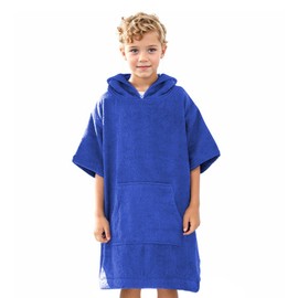 DiaryLook Children's Hooded Bath Poncho, Absorbent Towel Poncho for Boys and Girls, 6-10 Years, Ideal for Beach, Swimming and Surfing