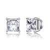 Philip Jones Men's Silver Plated Square Magnetic Clip On Stud
