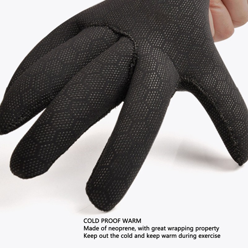 1 Pair Diving Gloves Warm Cold Proof Prevent Slip 3mm