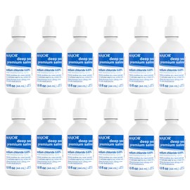 MAJOR Deep Sea Premium Saline - Nasal Moisturizing Spray for Dryness and Irritation Relief - Sodium Chloride 0.65% - 1.5 Fl. Oz (12 Pack)