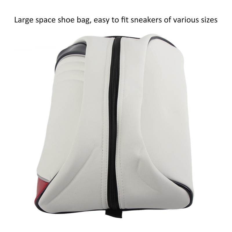 PU Leather Golf Shoe Carrier Bag Home Travel Dustproof Storage