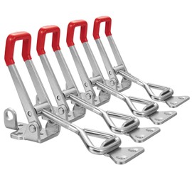 Accessbuy Heavy Duty Adjustable Toggle Latch Clamp 4003 Style,1320Lbs Holding Capacity, Large Hasp Clamp For Smoker,ToolBox Case,Industrial EquiIpment and More (7.5inch)