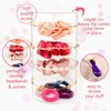 Fengshuibringluck 3-IN-1 Clear Acrylic Container Set Round Hair Accessories Bucket