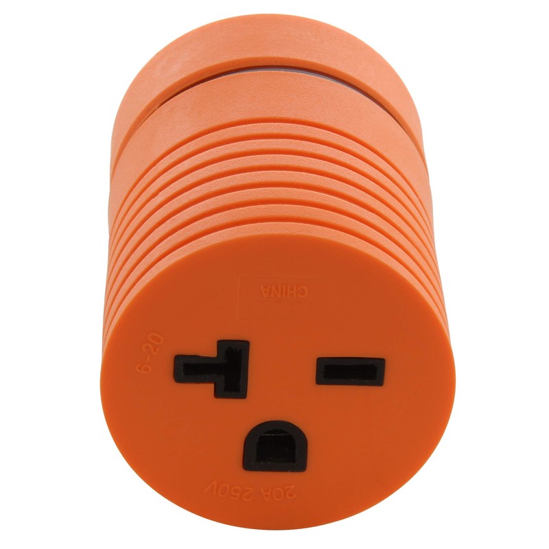 AC WORKS L14-30P 30Amp 4-Prong Locking Plug to NEMA 6-20R
