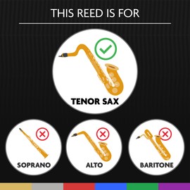 Légère Reeds - Tenor Saxophone Reed, French Cut, Strength 3.25 (TSF3.25) - Premium Synthetic Woodwind Reed