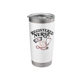 Vintage Registered Nurse Design RN Nursing Nurse For Mens Stainless Steel Insulated Tumbler
