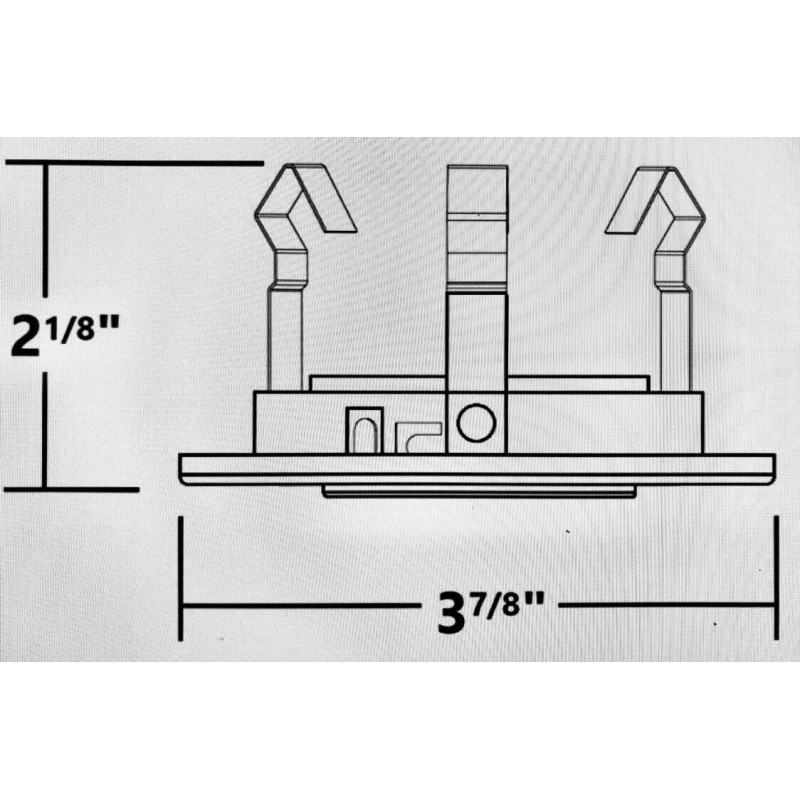 Metro Lighting 2 PACK, 3" RECESSED CAN LIGHT MR16 SHOWER