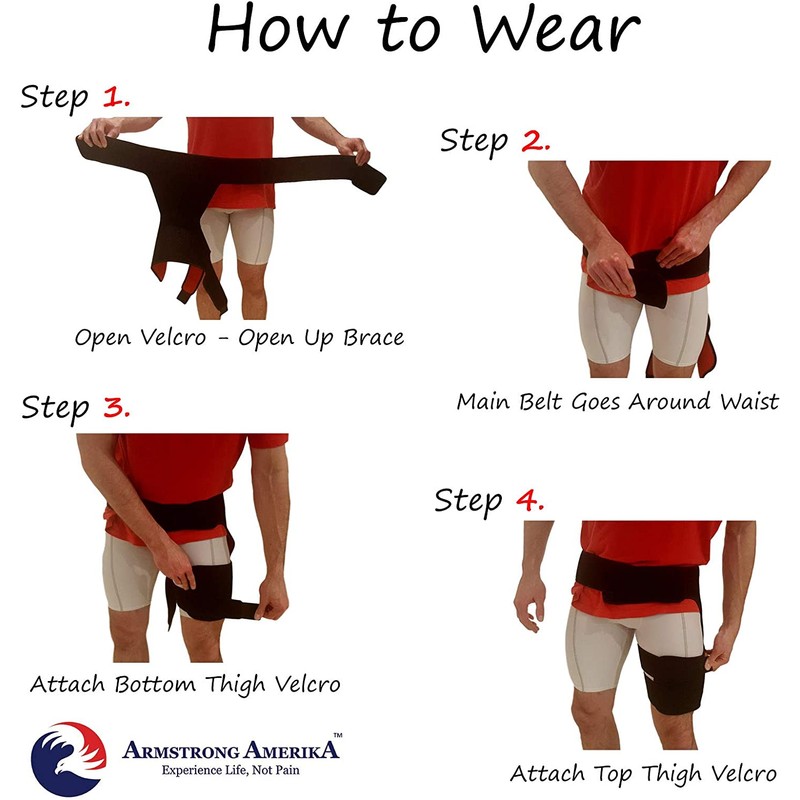 Hip Brace Thigh Compression Sleeve – Hamstring Compression Sleeve &