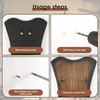 Sword Plaque Wall Mount, Adjustable Wooden Sword Holder Wall with