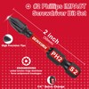 Geinxurn Impact Tough 2 in. #2 Phillips Screwdriver Bits Set,10