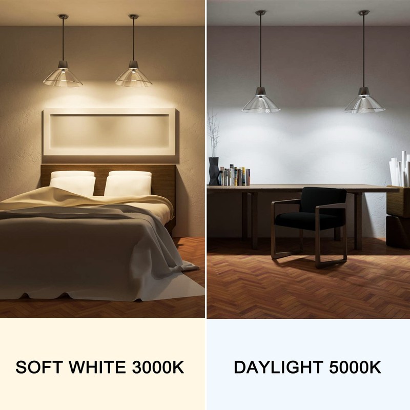 LEDERA 150 Watt LED Light Bulbs, Daylight White 5000K, 2500