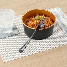 Restaurantware Basic Nature 7.5 Inch CPLA Forks 250 Disposable Plastic Cutlery - Individually Wrapped Durable Black CPLA Disposable Silverware Withstands Up To 180F Ideal For Large Events