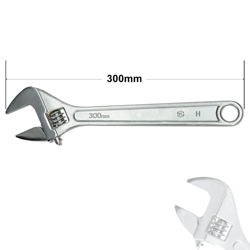 Seshin Buffalo DRAAK Adjustable Wrench 12 Inch 300mm with Wide