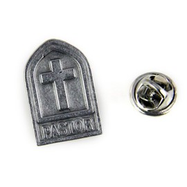 6030489 Pastor Lapel Pin Tie Tack Brooch Church Cross Christian Minister Clergy