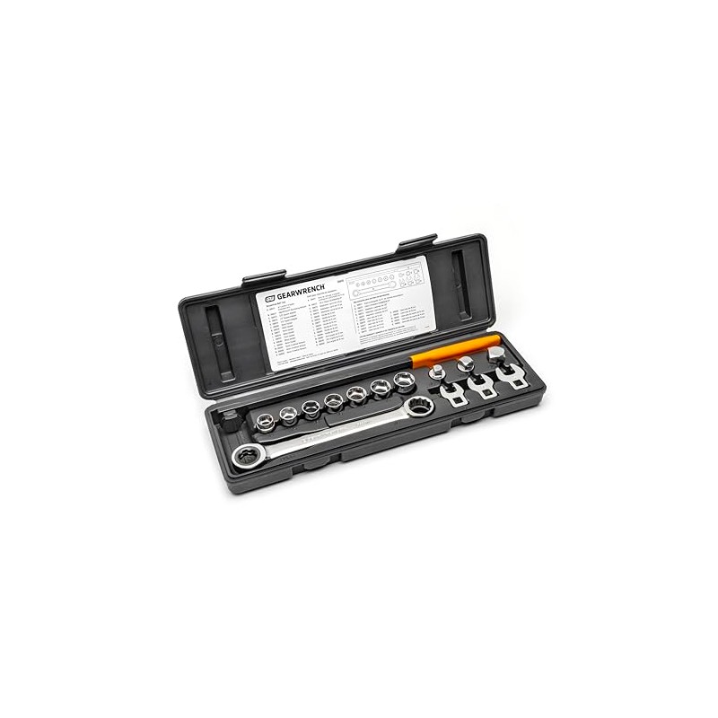 GEARWRENCH 15 Piece Ratcheting Serpentine Belt Tool Set | 3680D