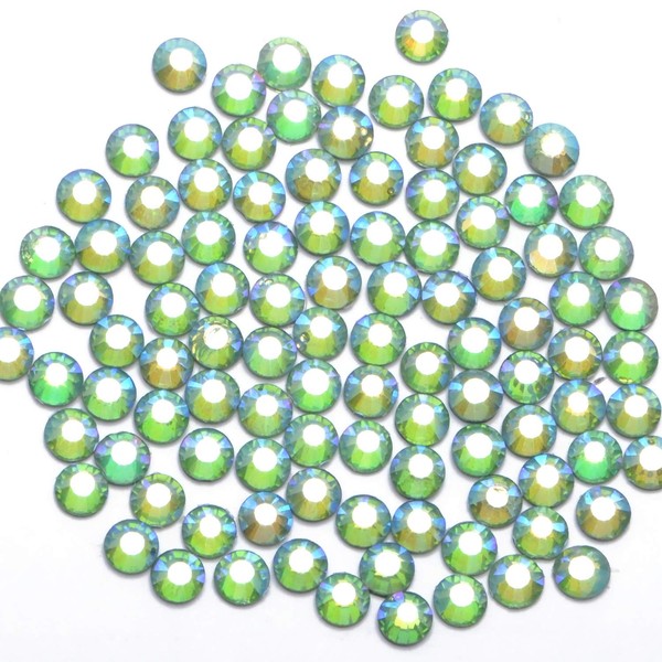 1000 Pieces Hot Fix Glass Flatback Rhinestones HotFix Round Crystal